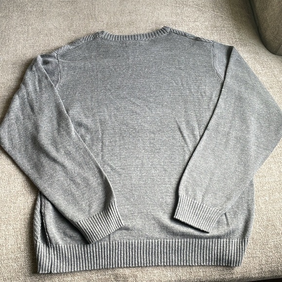 NWT Men’s XL Haggar Long Sleeve Grey Sweater - Picture 6 of 6